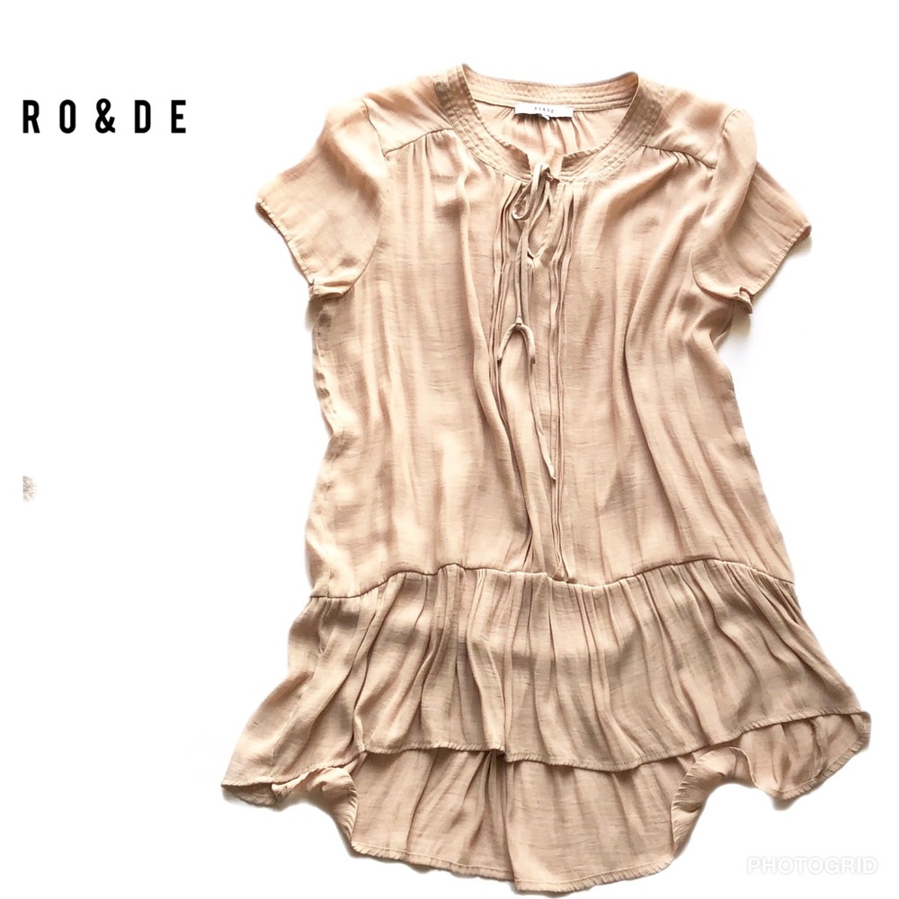RO&DE soft, flowing semi-sheer tunic, Medium